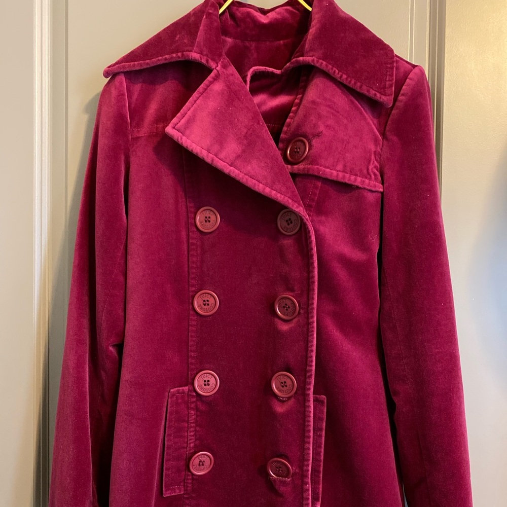 Vintage Juicy Couture Velvet Trench Coat